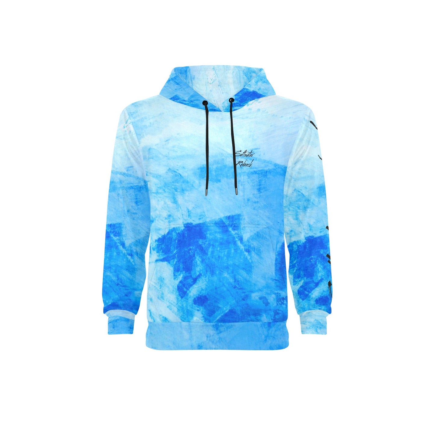 Men's Long Sleeve Fleece Hoodie (H55)