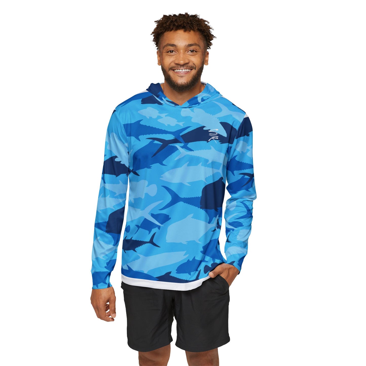 Performance Hoodie - Cool Fish Pattern for Active Outdoor Adventures